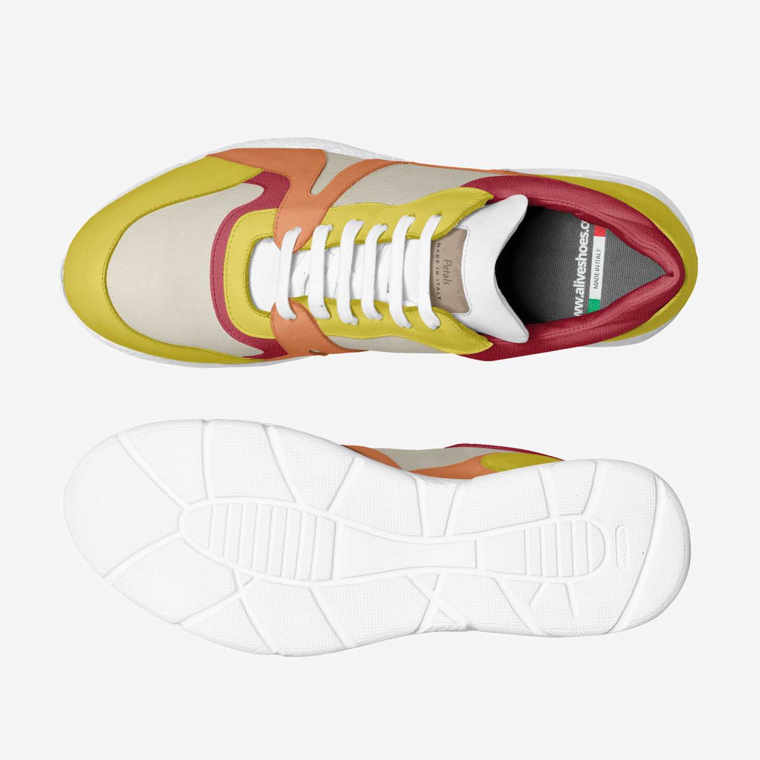 Petals custom made classic skaters Petals artisan made in Italy shoes by Leah Monyé