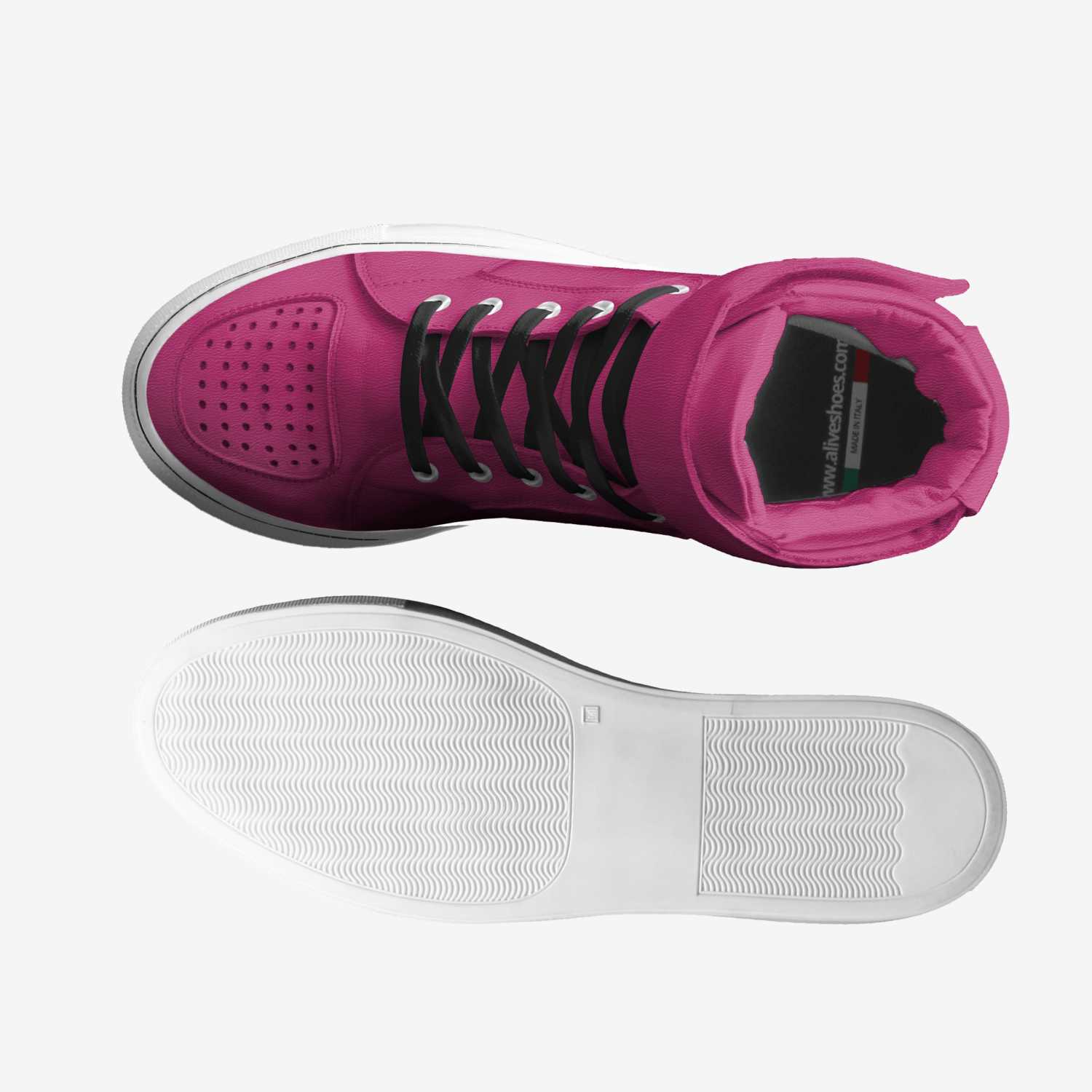 Pinky custom made classic skaters Pinky artisan made in Italy shoes by Kiara