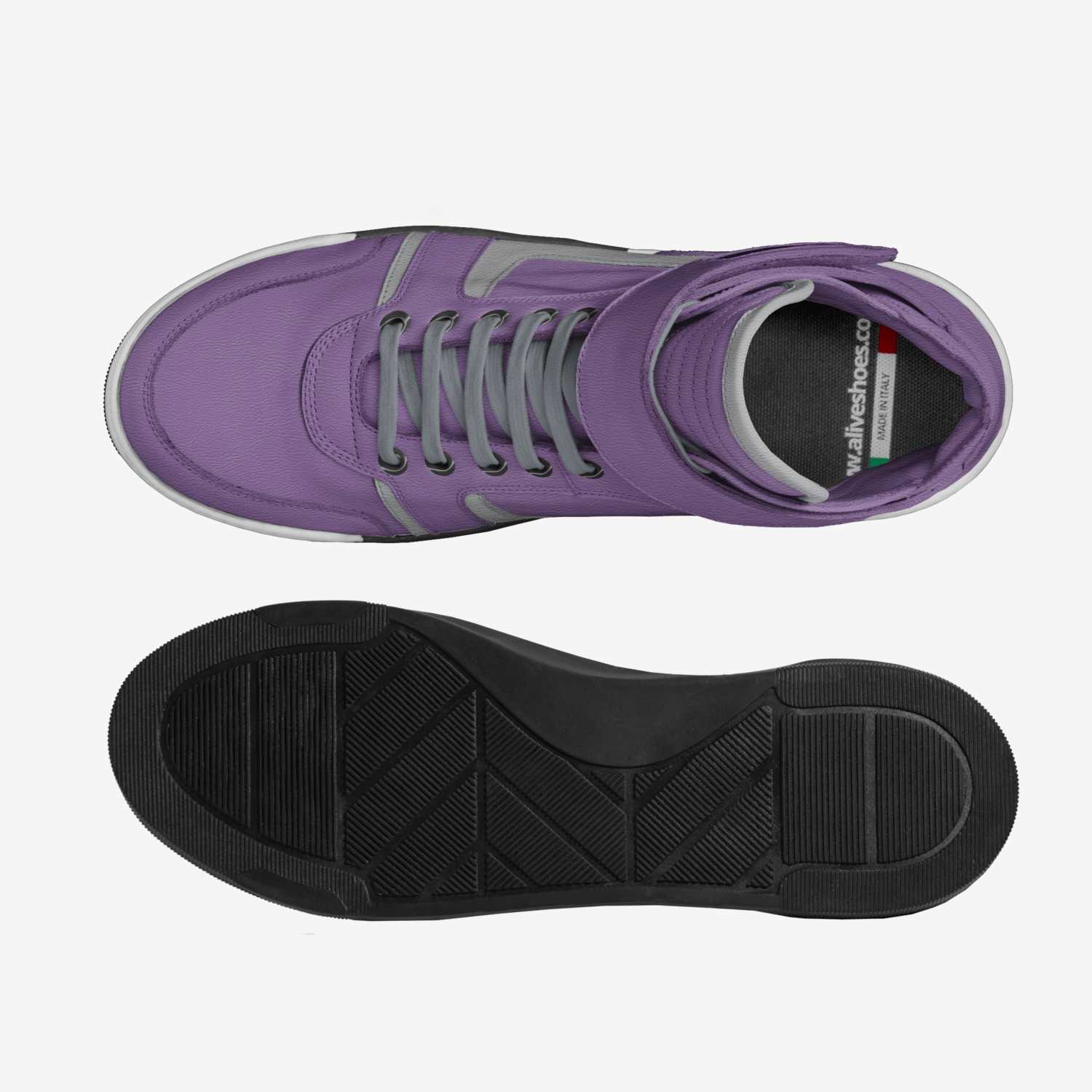 Purp Gang custom made classic skaters Purp Gang artisan made in Italy shoes by Tehron Jackson
