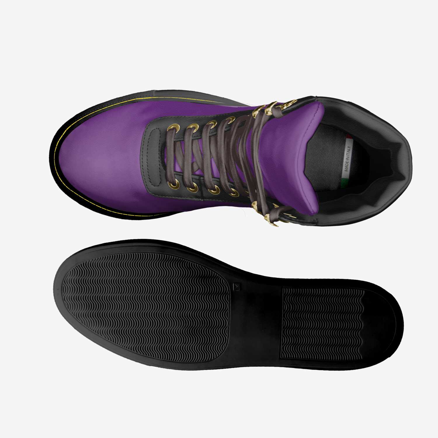 Purple Elite custom made classic skaters Purple Elite artisan made in Italy shoes by Jamee Barren