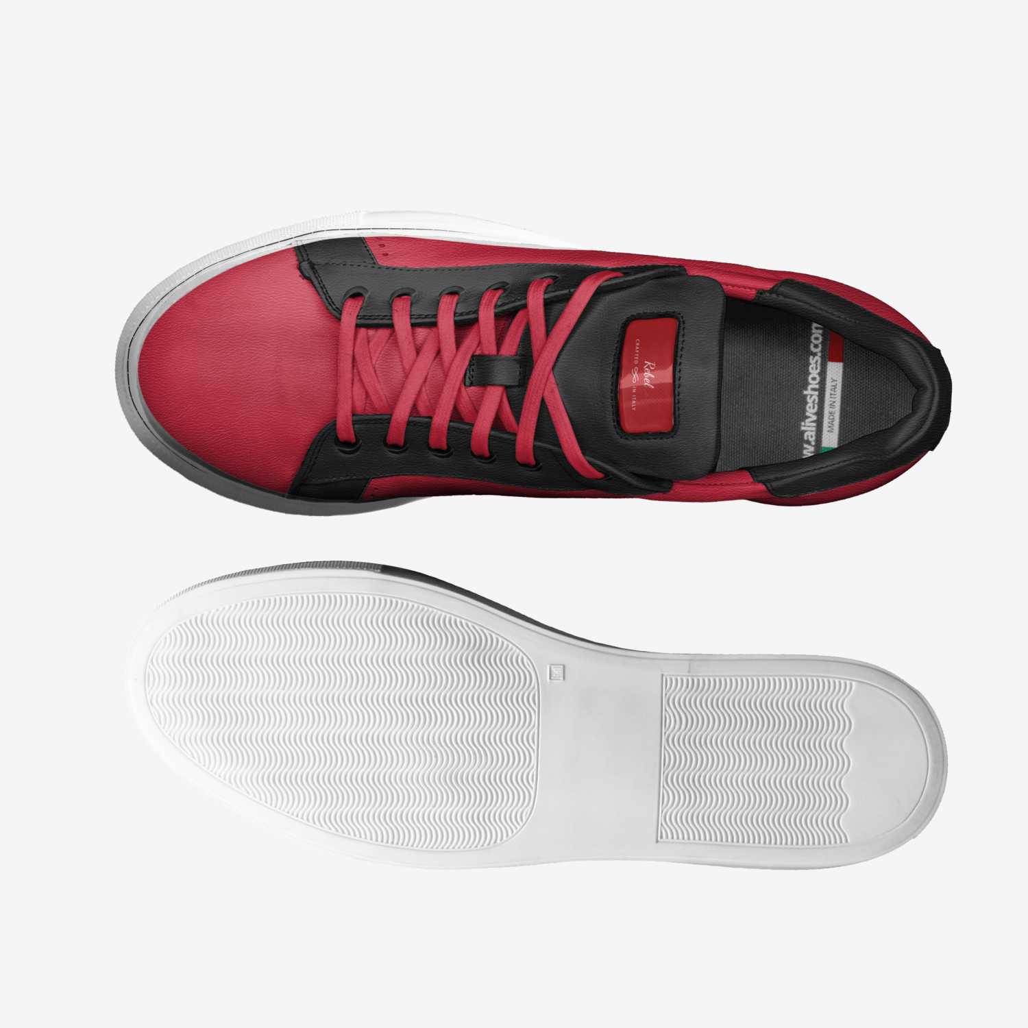 Rebel custom made classic skaters Rebel artisan made in Italy shoes by Brandon James