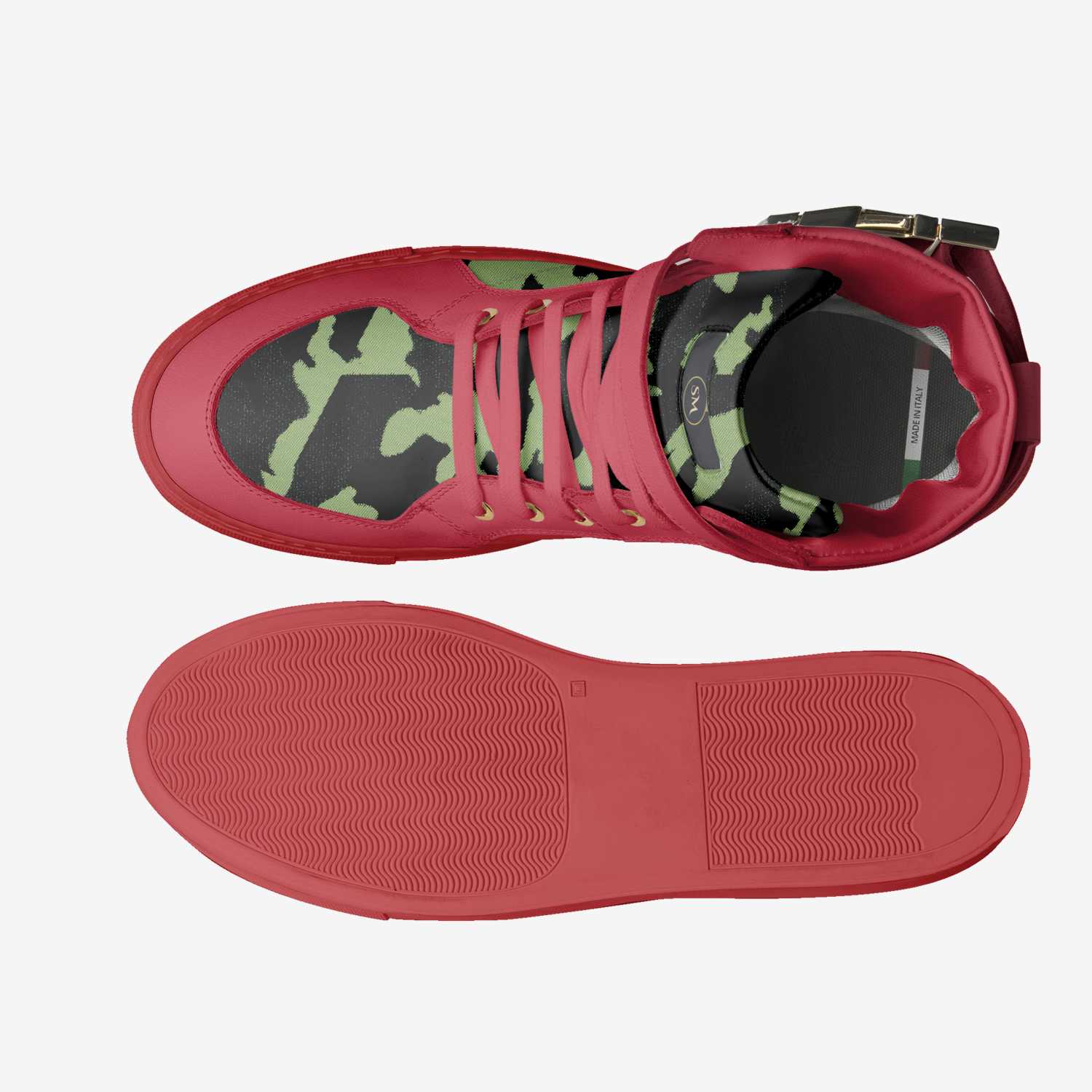 Red Camo artisan made in Italy shoes by Brian Washington