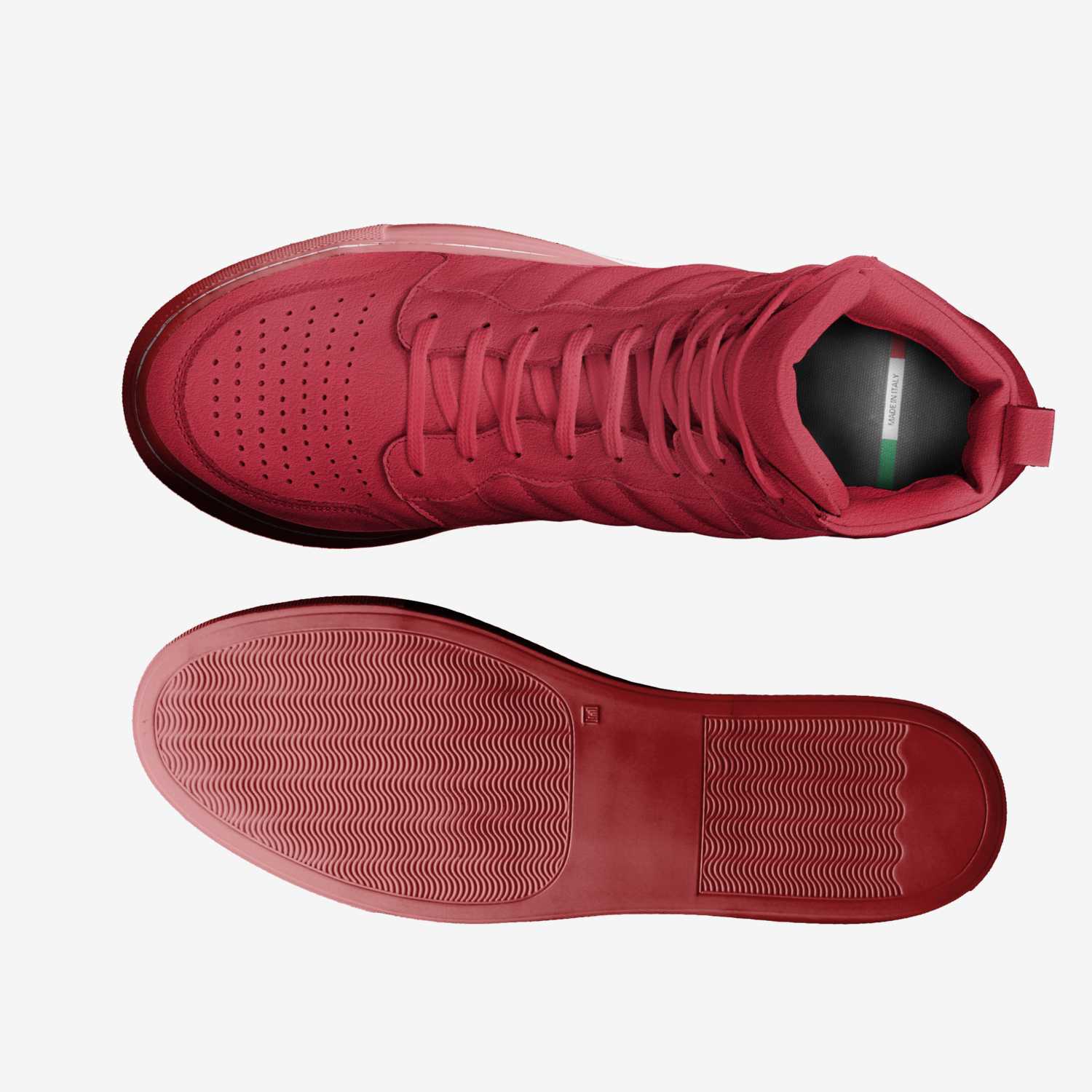 Red V artisan made in Italy shoes by Facts Only