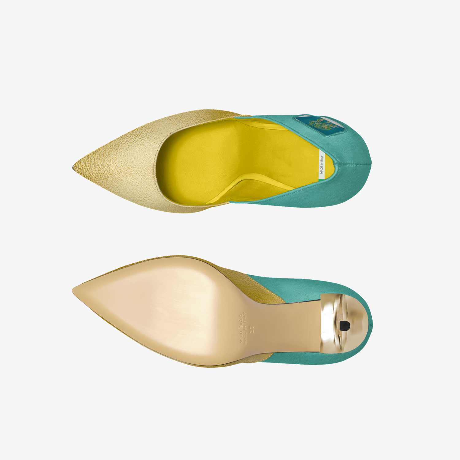 Silver rose artisan made in Italy shoes by May Fils