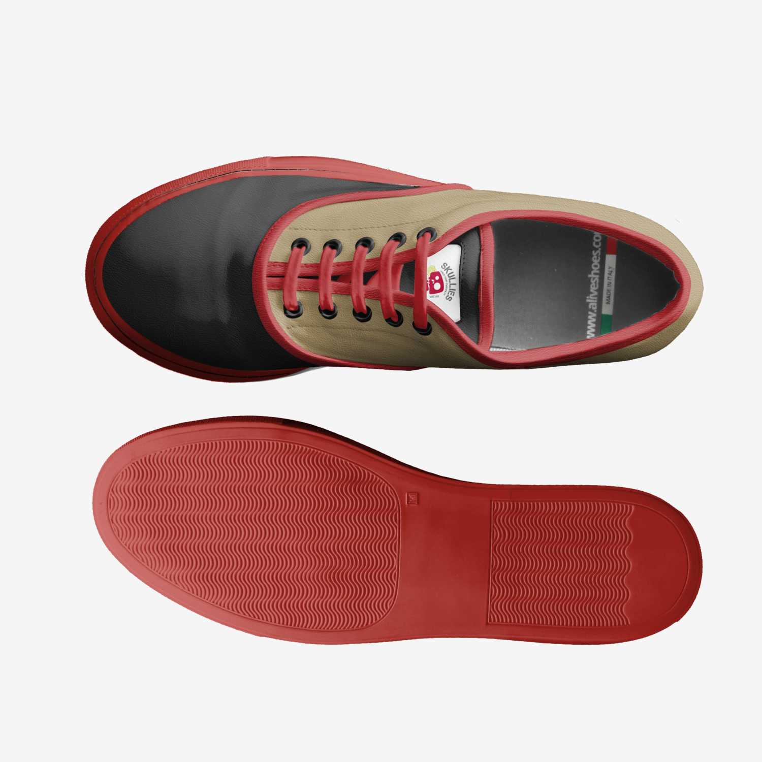 Skullies custom made classic skaters Skullies artisan made in Italy shoes by Jasmin Johnson