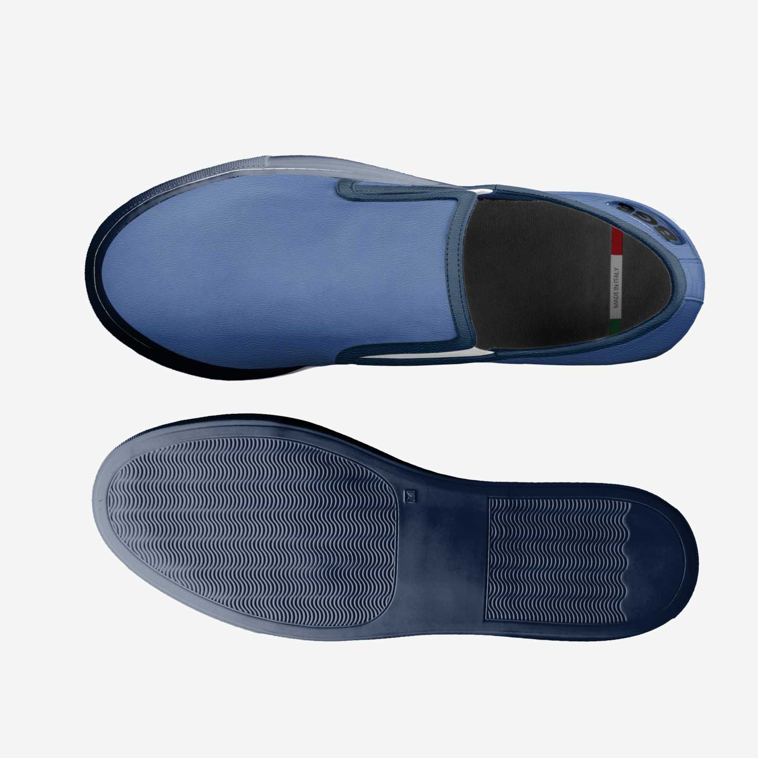 Smooth Blue artisan made in Italy shoes by Being Great Every Day