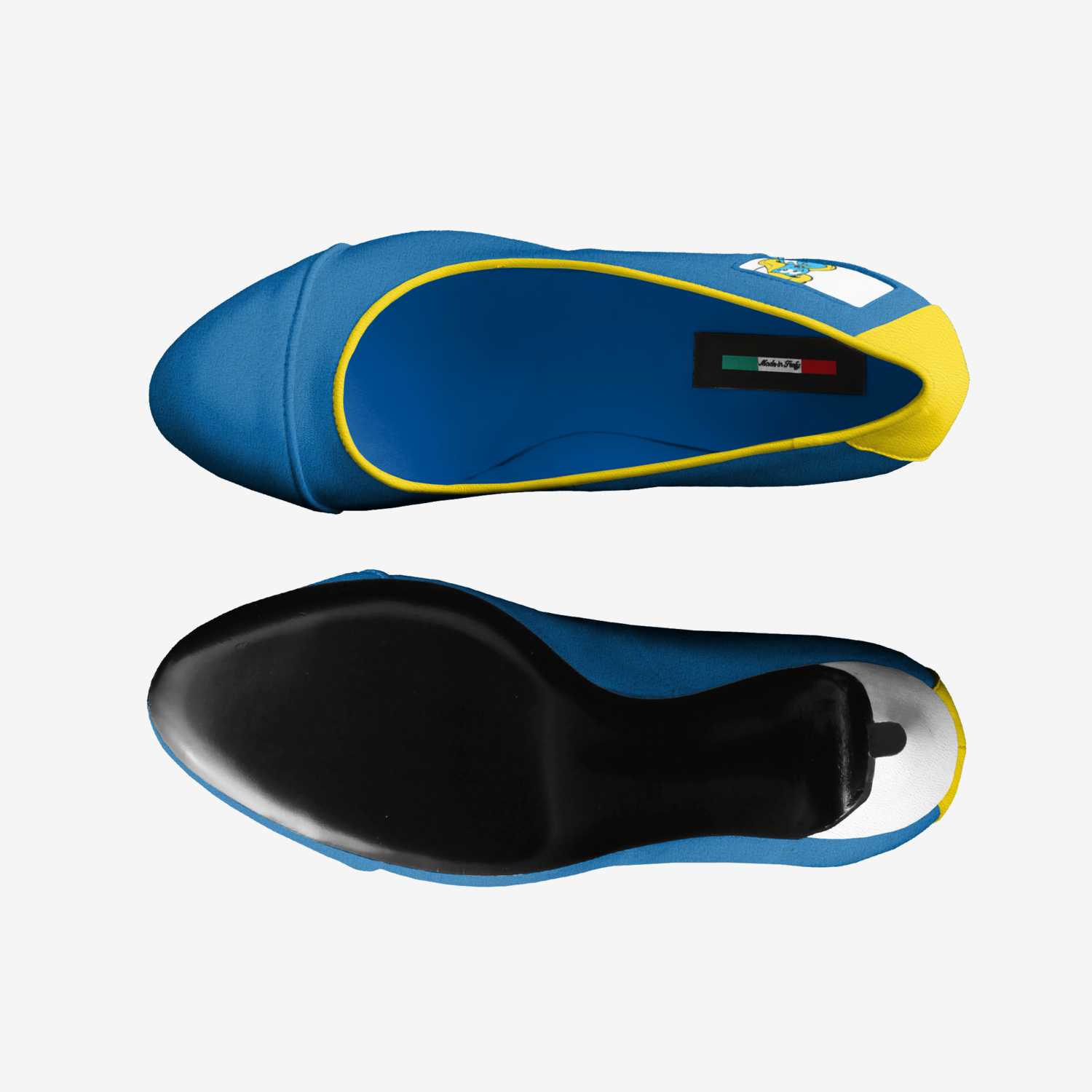 Smurfette artisan made in Italy shoes by Blackluxmatters