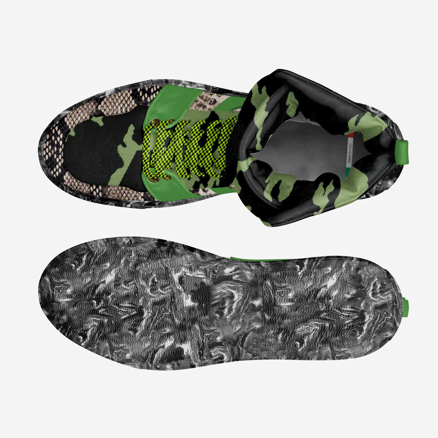 SNL custom made classic skaters SNL artisan made in Italy shoes by Turkessa Mais