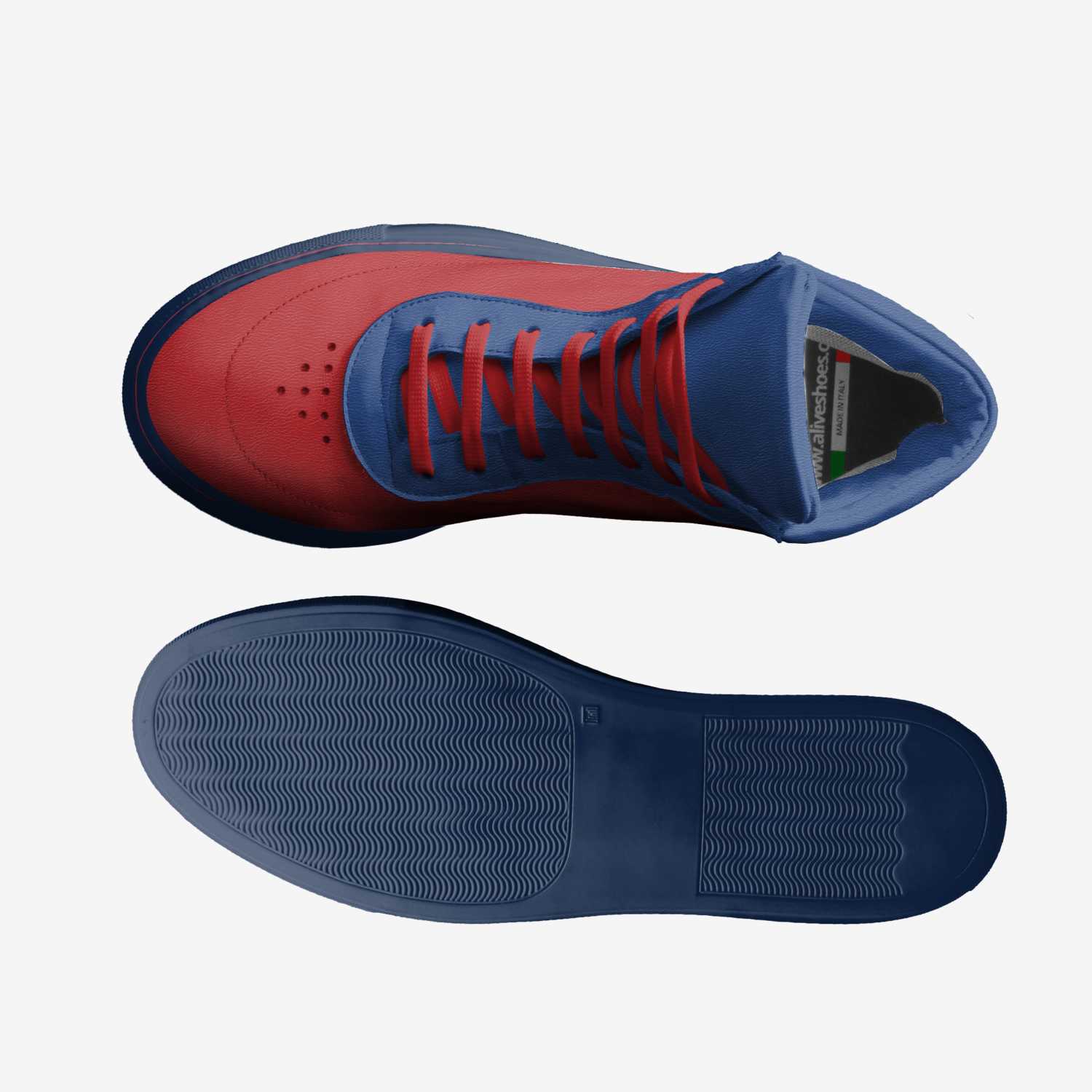 superman's 01 custom made classic skaters superman's 01 artisan made in Italy shoes by Gabriel Ferguson