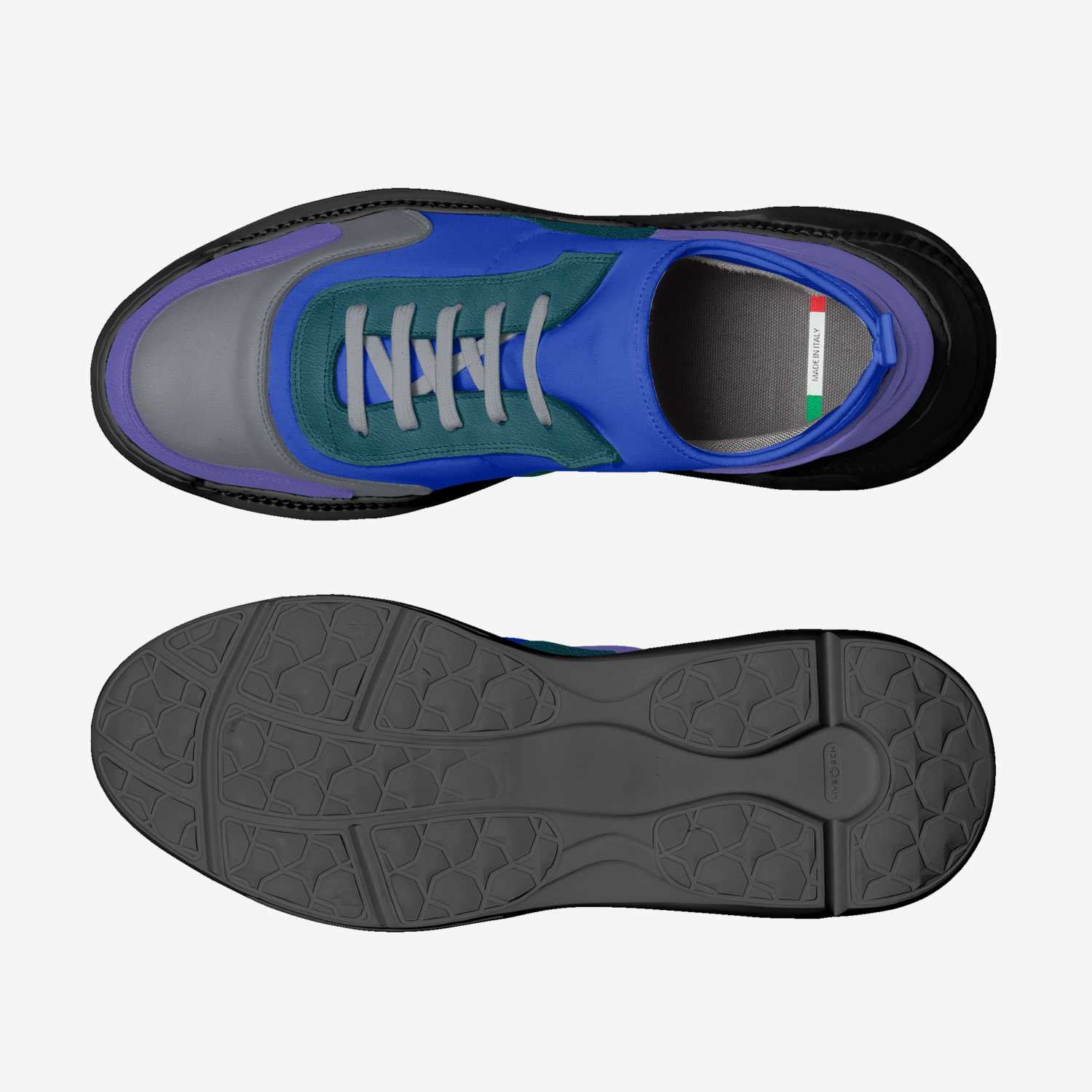 THE BLUES custom made classic skaters THE BLUES artisan made in Italy shoes by Ja (jarata) Ta