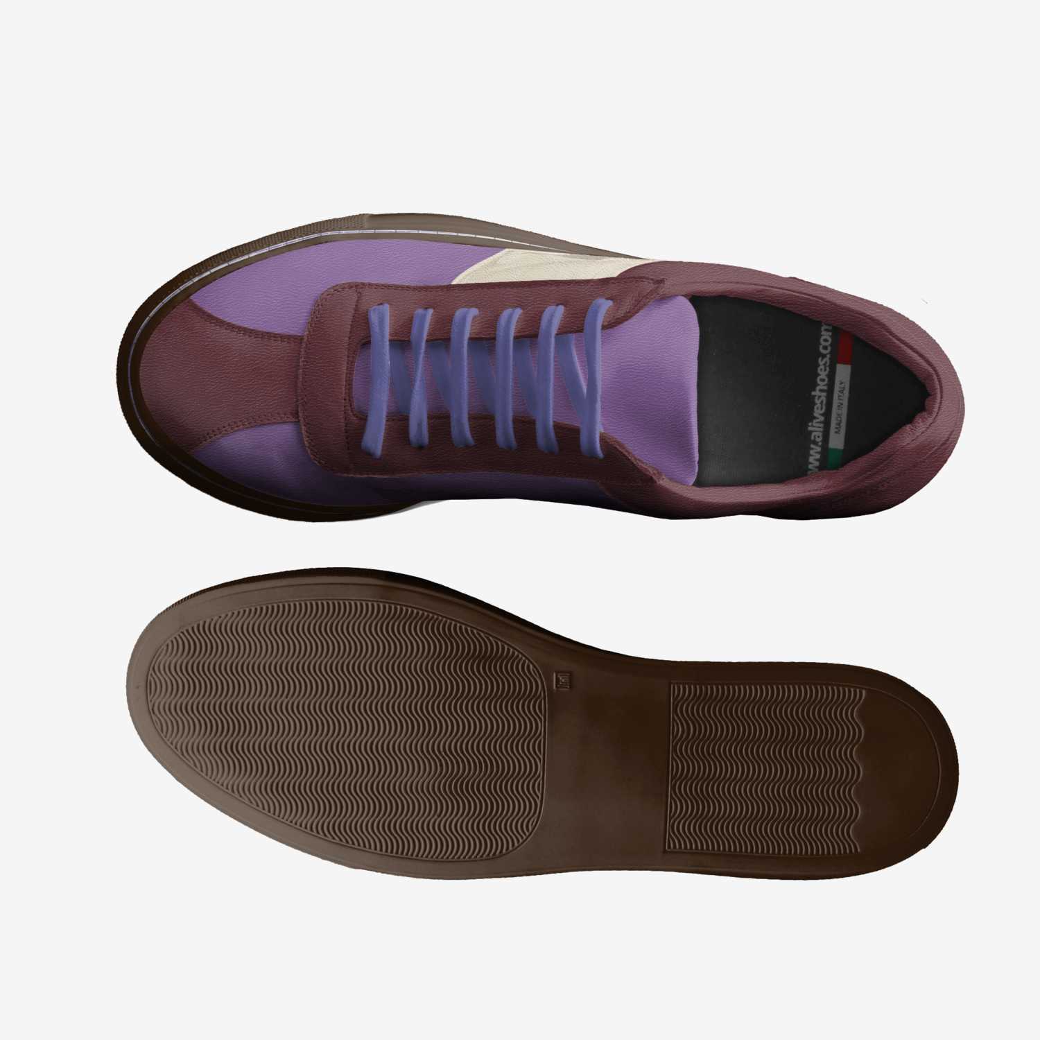 Tressica Violet custom made classic skaters Tressica Violet artisan made in Italy shoes by Dynasty Holland