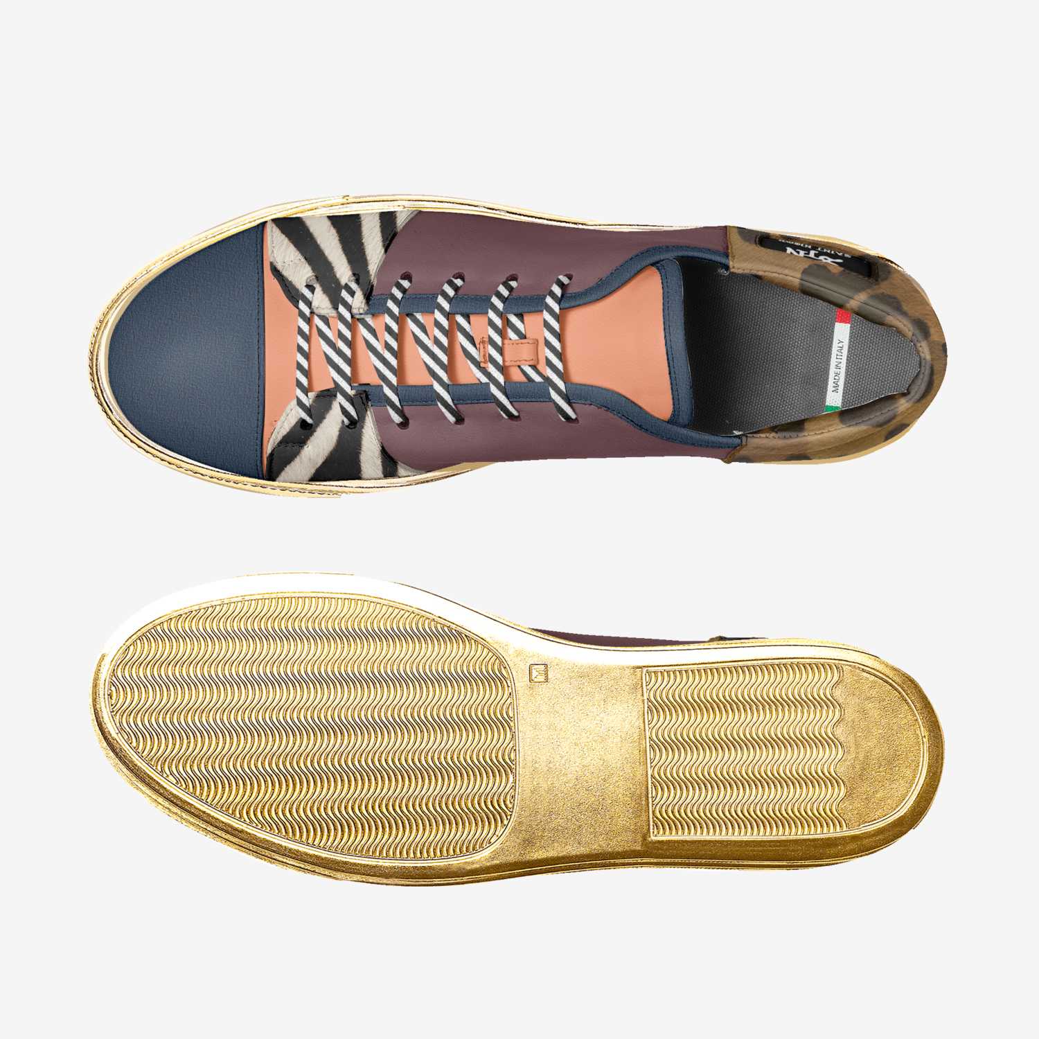 UNO DE ORO custom made classic skaters UNO DE ORO artisan made in Italy shoes by Saint Nicoh