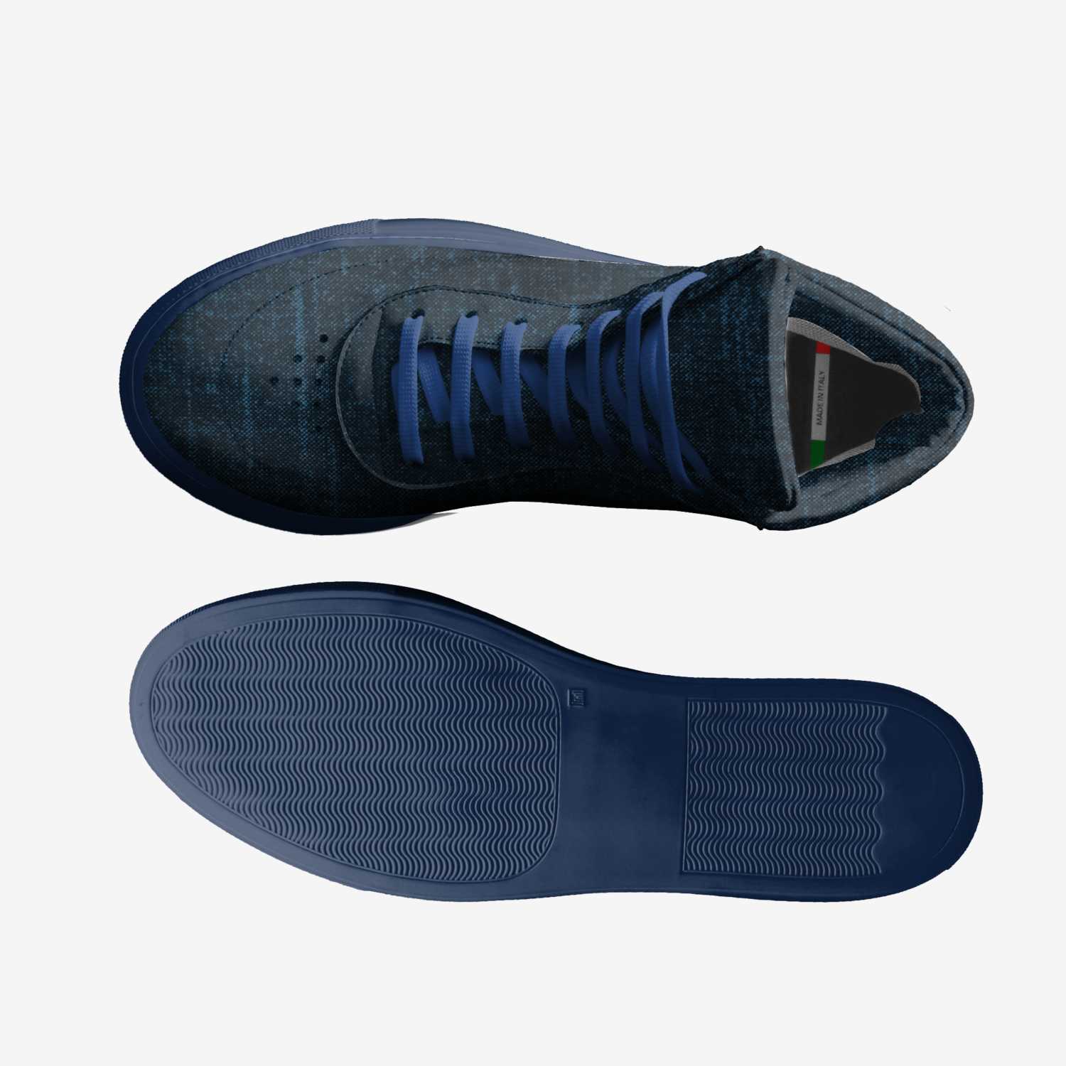 vics vintage blue custom made classic skaters vics vintage blue artisan made in Italy shoes by Brayden Murphy