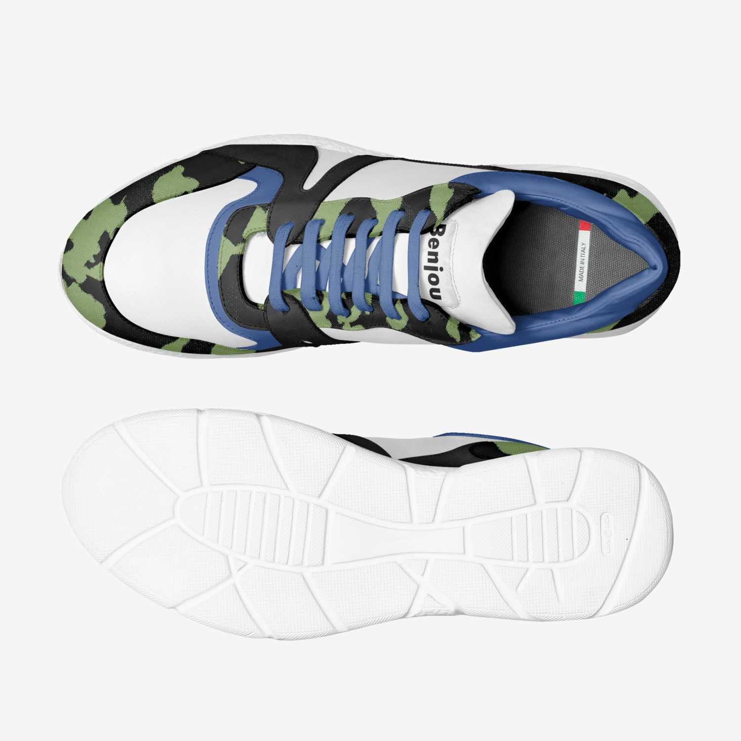 X Force camo custom made classic skaters X Force camo artisan made in Italy shoes by Benjamin Gantois