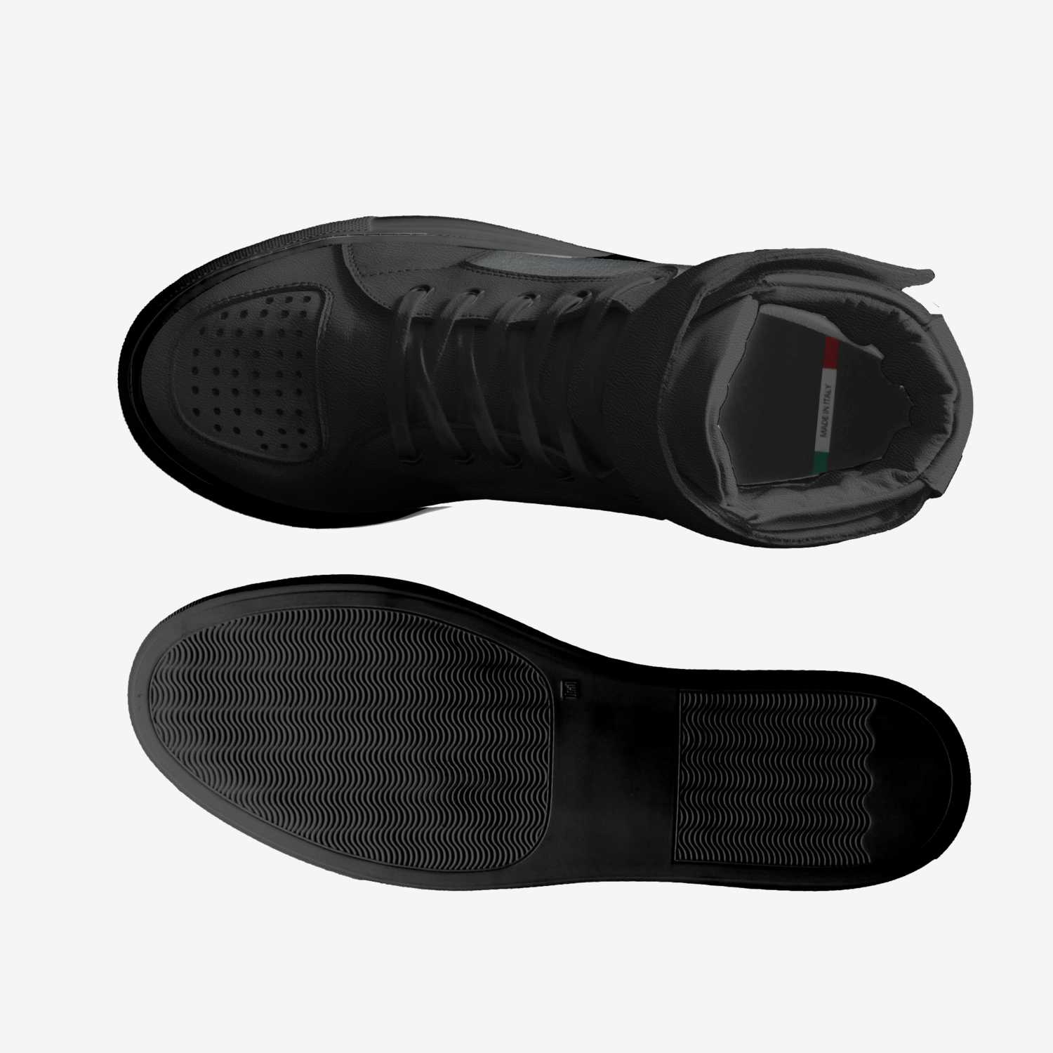 Zobe custom made classic skaters Zobe artisan made in Italy shoes by Alonzo Black